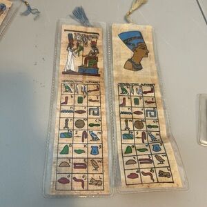 Egyptian Themed Hieroglyphic Alphabet Bookmarks